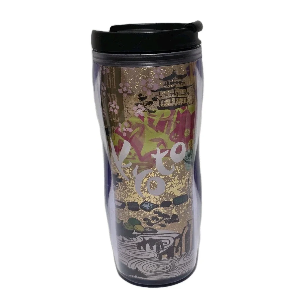 Starbucks 2003 Destinations Coffee Tumbler‎ Kyoto Japan Insulated Plastic 12oz